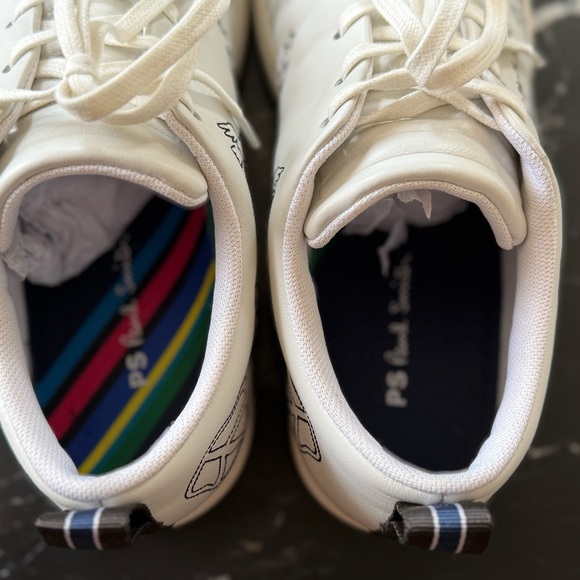PS Paul Smith White Sneakers with Graphic Details - Picture 8 of 12